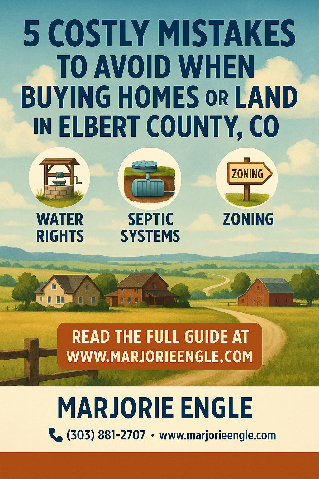 5 Costly Mistakes to Avoid When Buying Homes or Land in Elbert County, CO header image.