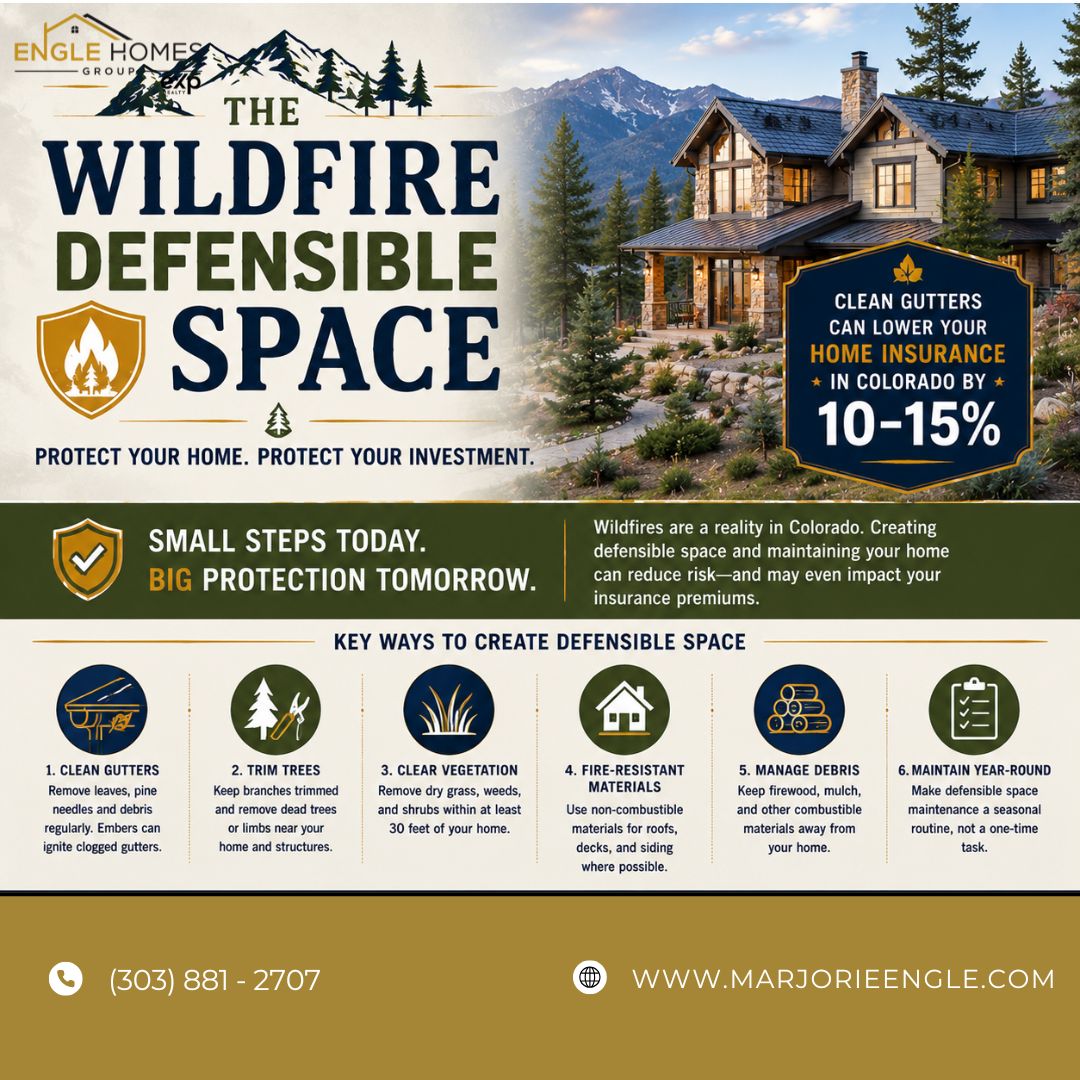 The “Wildfire Defensible Space”: Why Simple Yard Maintenance Can Impact Colorado Home Insurance header image.
