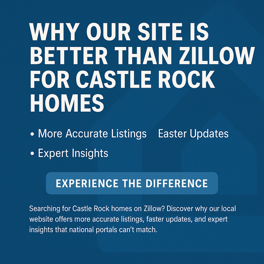 Why Our Site is Better Than Zillow for Castle Rock Homes header image.