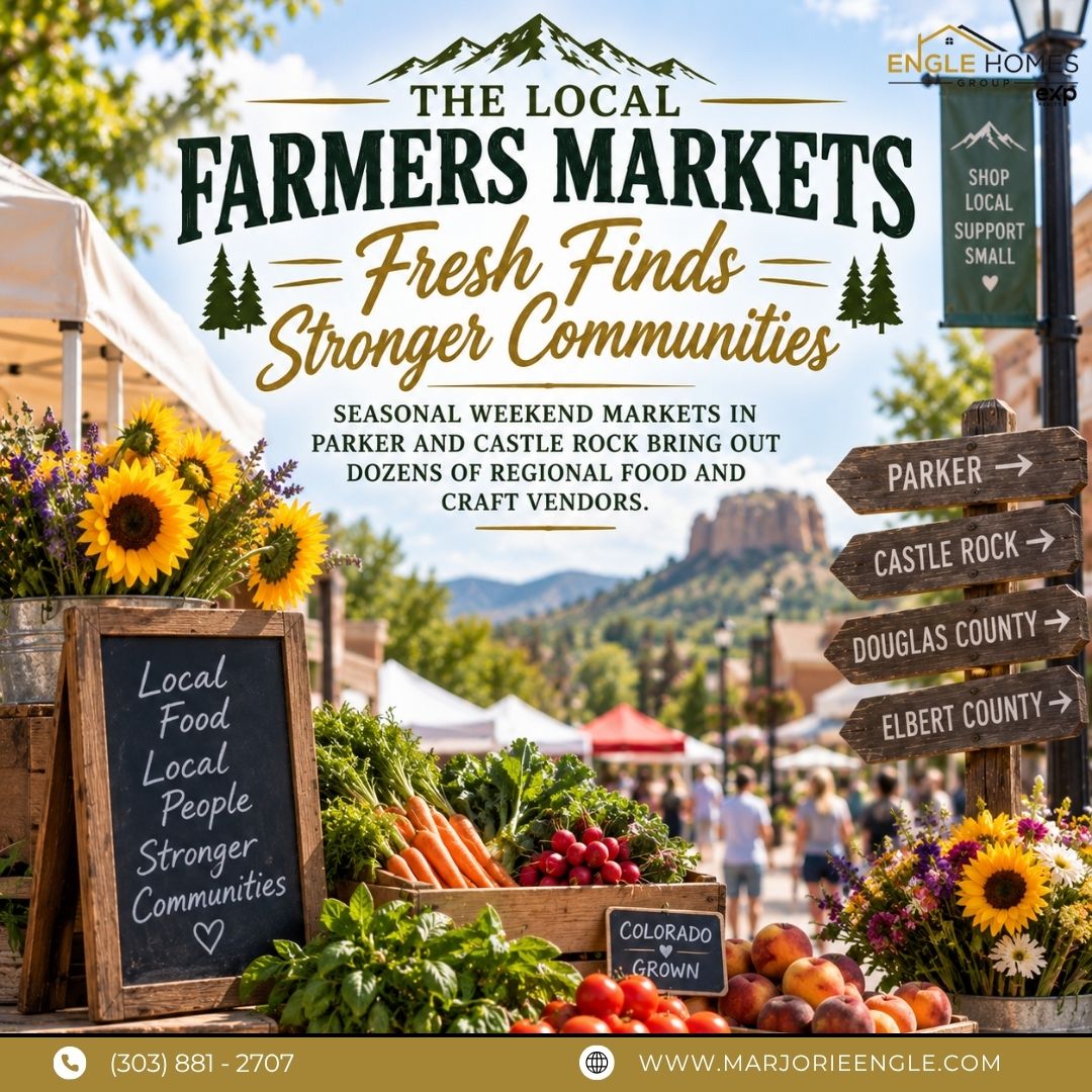 Saturday Mornings, Colorado Style: Why Local Farmers Markets Add to the Douglas County Lifestyle header image.