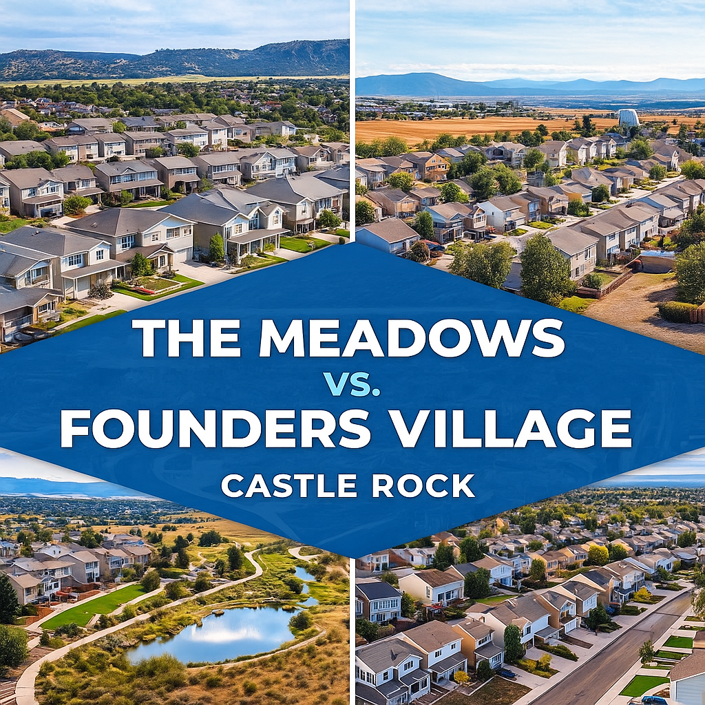 🏘️ The Meadows vs. Founders Village in Castle Rock header image.