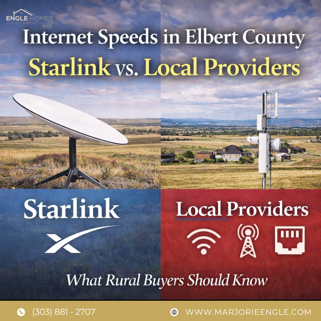 Internet Speeds in Elbert County: Starlink vs. Local Providers header image.