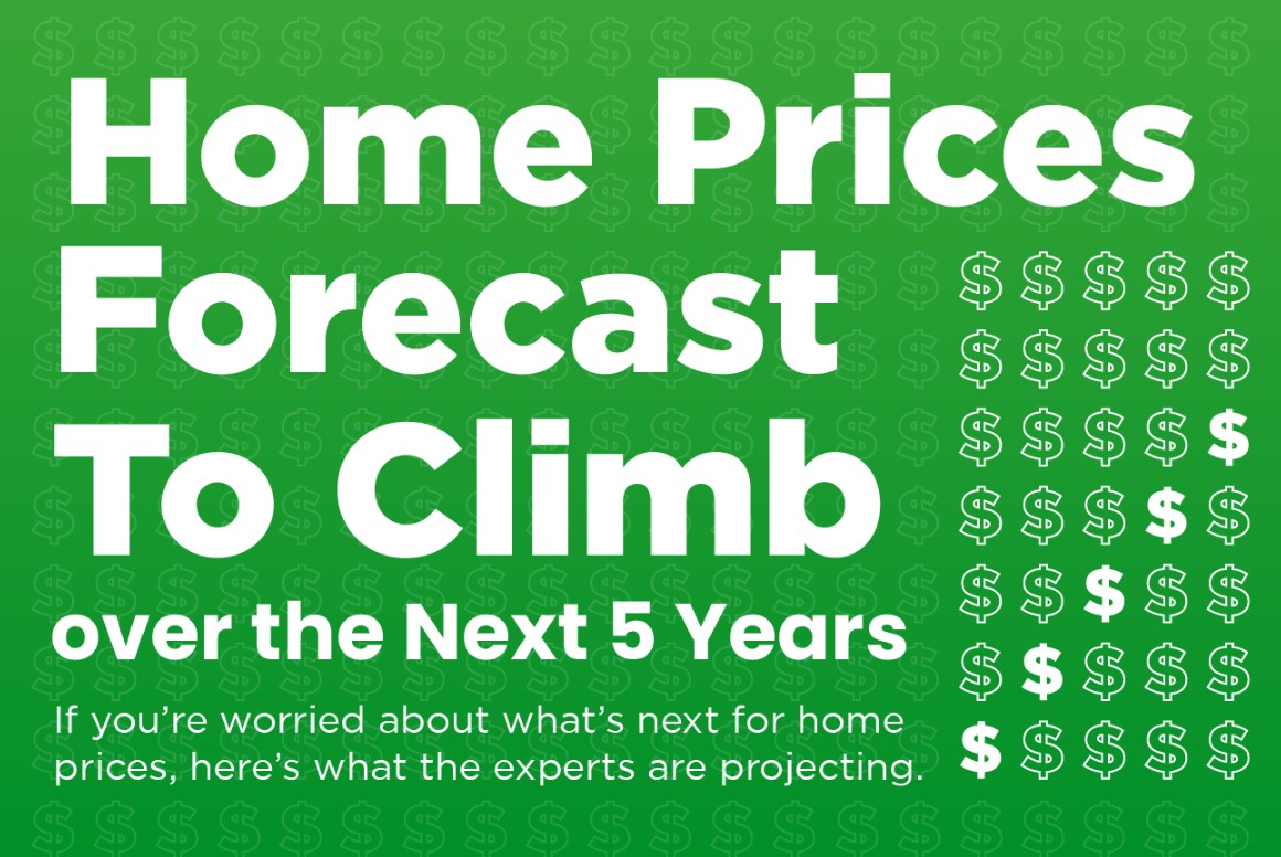 Home Prices Forecast To Climb over the Next 5 Years [INFOGRAPHIC] header image.