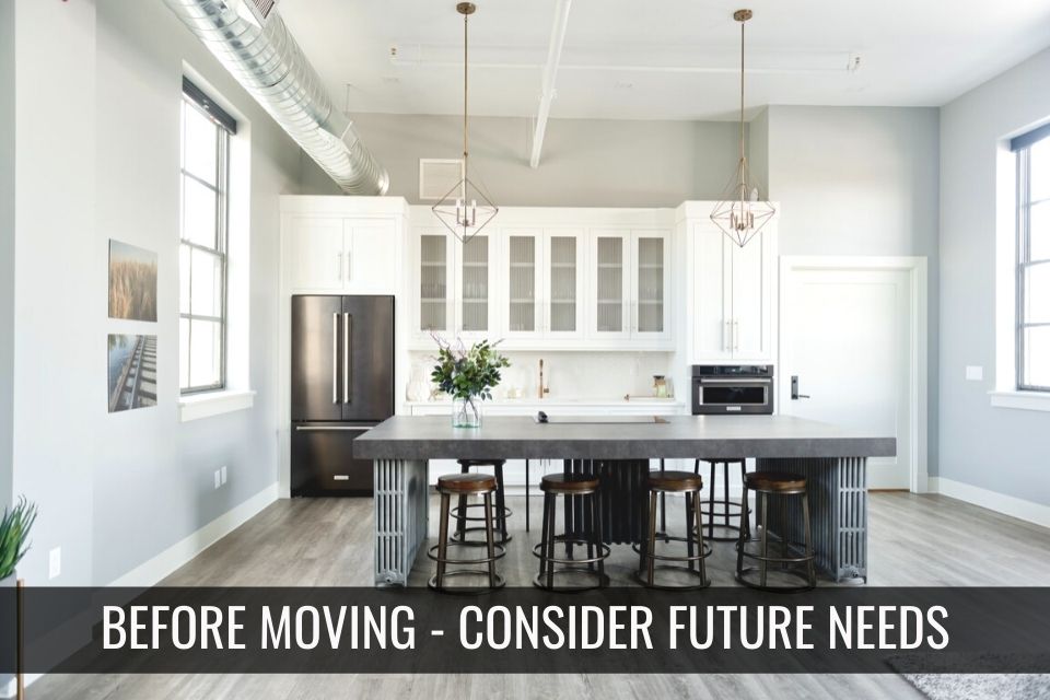 Before Moving - Remember Future Needs header image.