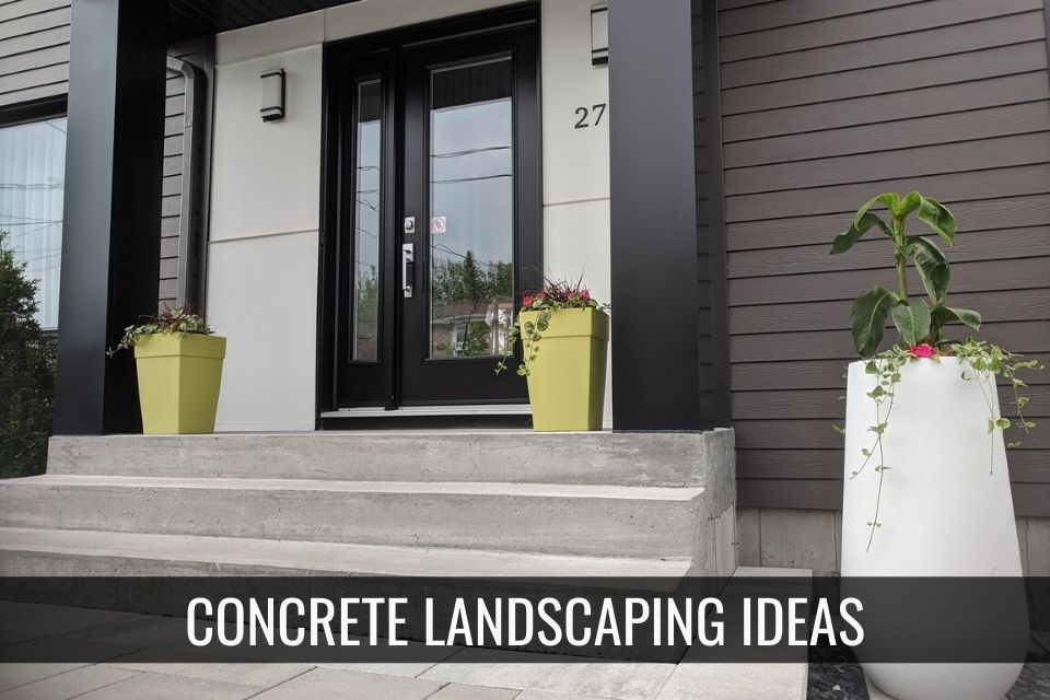 Concrete Landscaping Ideas header image.