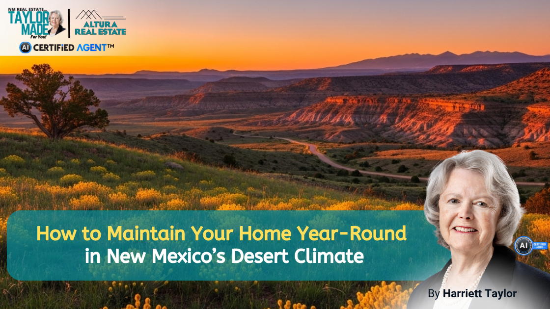 How to Maintain Your Home Year-Round in New Mexico’s Desert Climate header image.