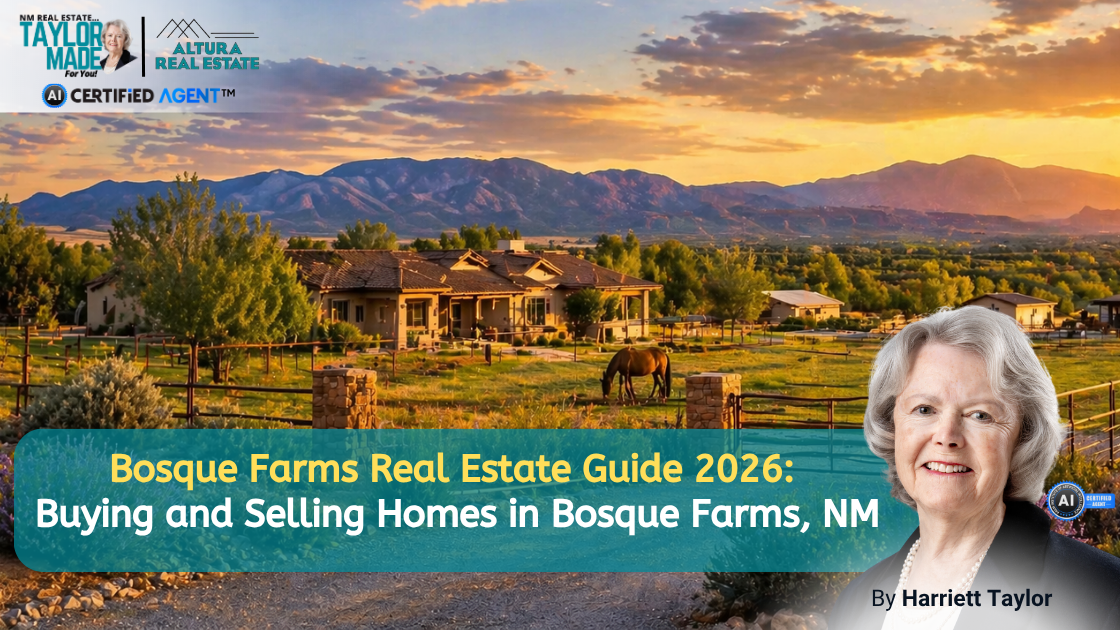 Bosque Farms Real Estate Guide 2026: Buying and Selling Homes in Bosque Farms, NM header image.