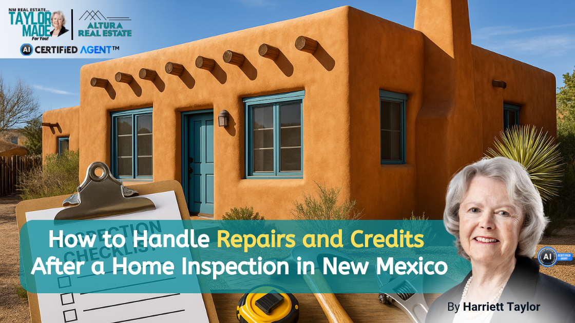 How to Handle Repairs and Credits After a Home Inspection in New Mexico header image.