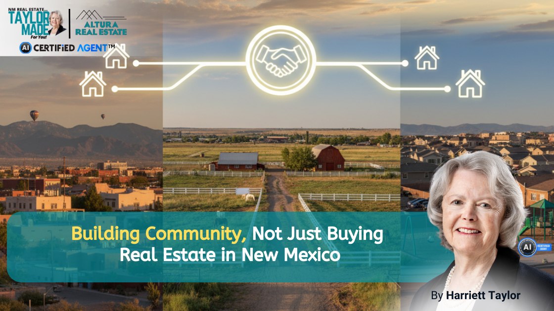 Building Community, Not Just Buying Real Estate in New Mexico header image.