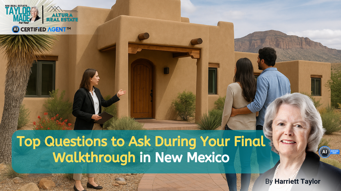 Top Questions to Ask During Your Final Walkthrough in New Mexico header image.
