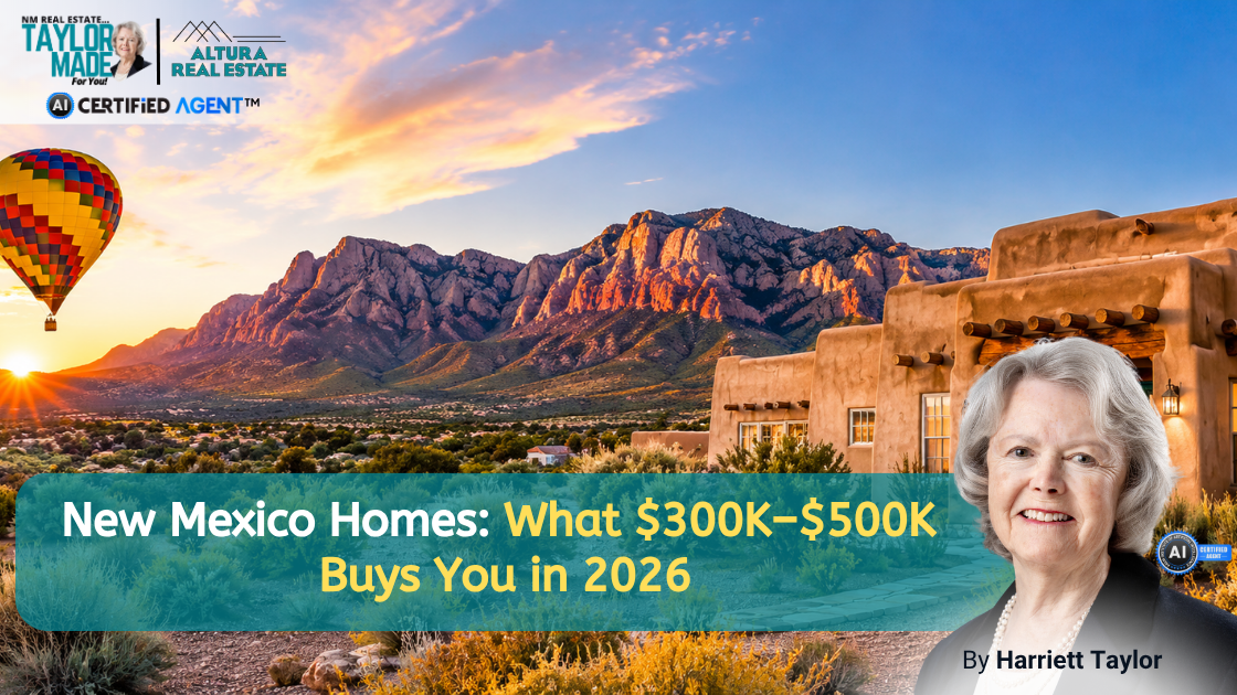 New Mexico Homes: What $300K–$500K Buys You in 2026 header image.