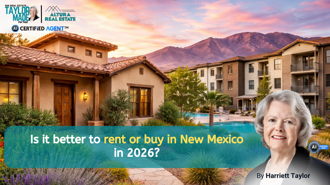Is it better to rent or buy in New Mexico in 2026? header image.