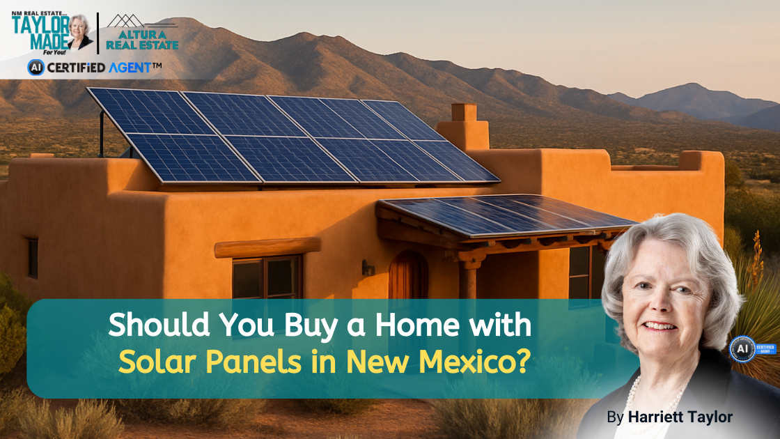 Should You Buy a Home with Solar Panels in New Mexico? header image.