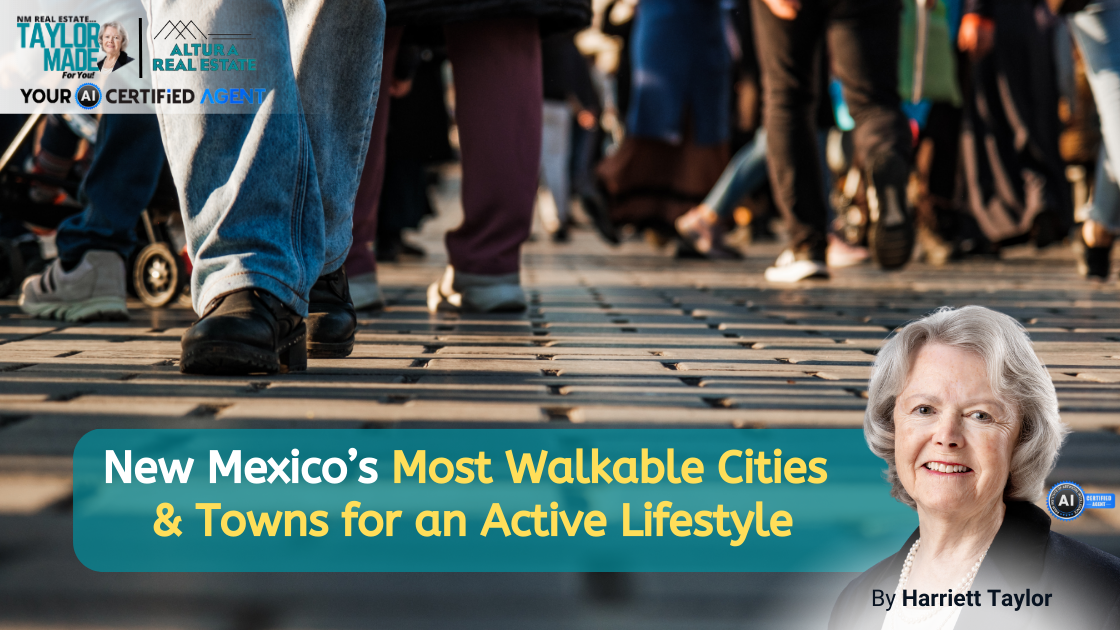 New Mexico’s Most Walkable Cities & Towns for an Active Lifestyle header image.