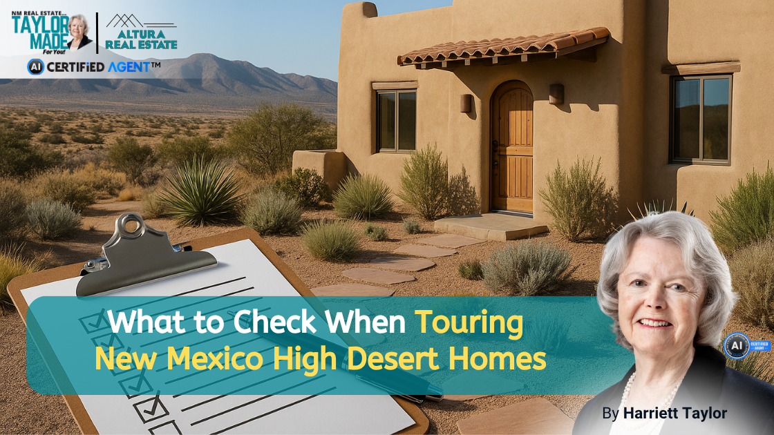 What to Check When Touring New Mexico High Desert Homes header image.