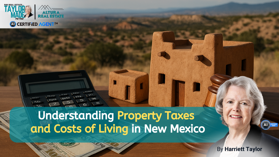 Understanding Property Taxes and Costs of Living in New Mexico header image.