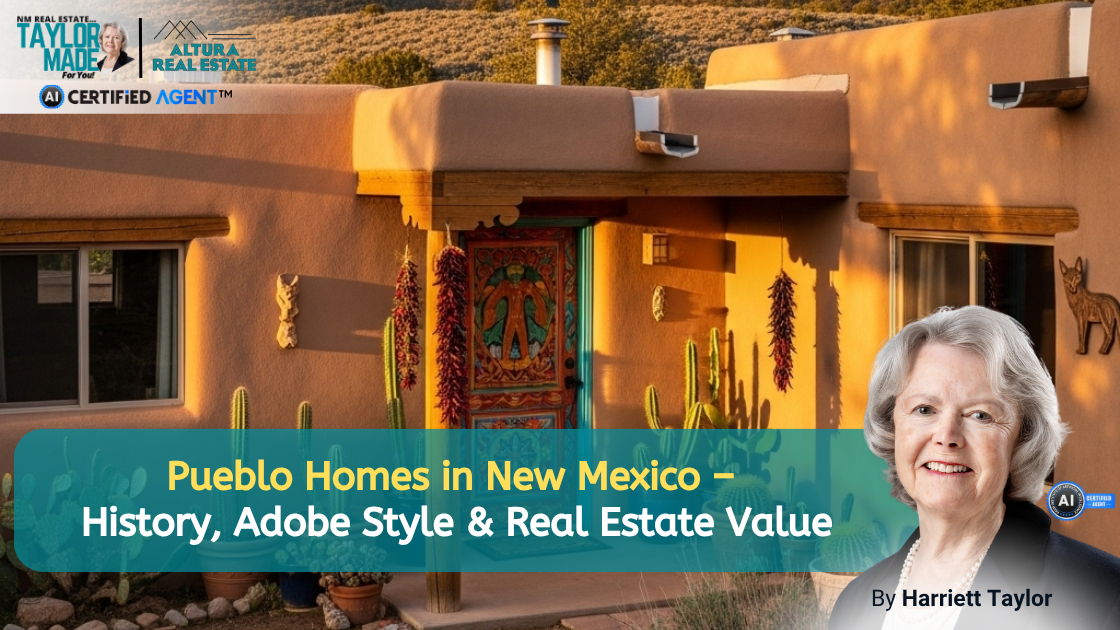 Pueblo Homes in New Mexico – History, Adobe Style & Real Estate Value header image.