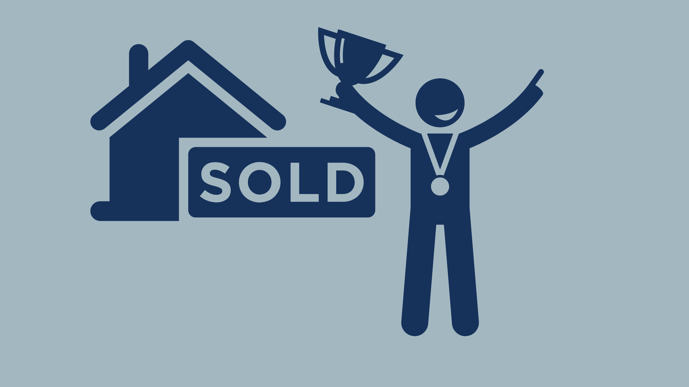 a simple outline of a house with a 