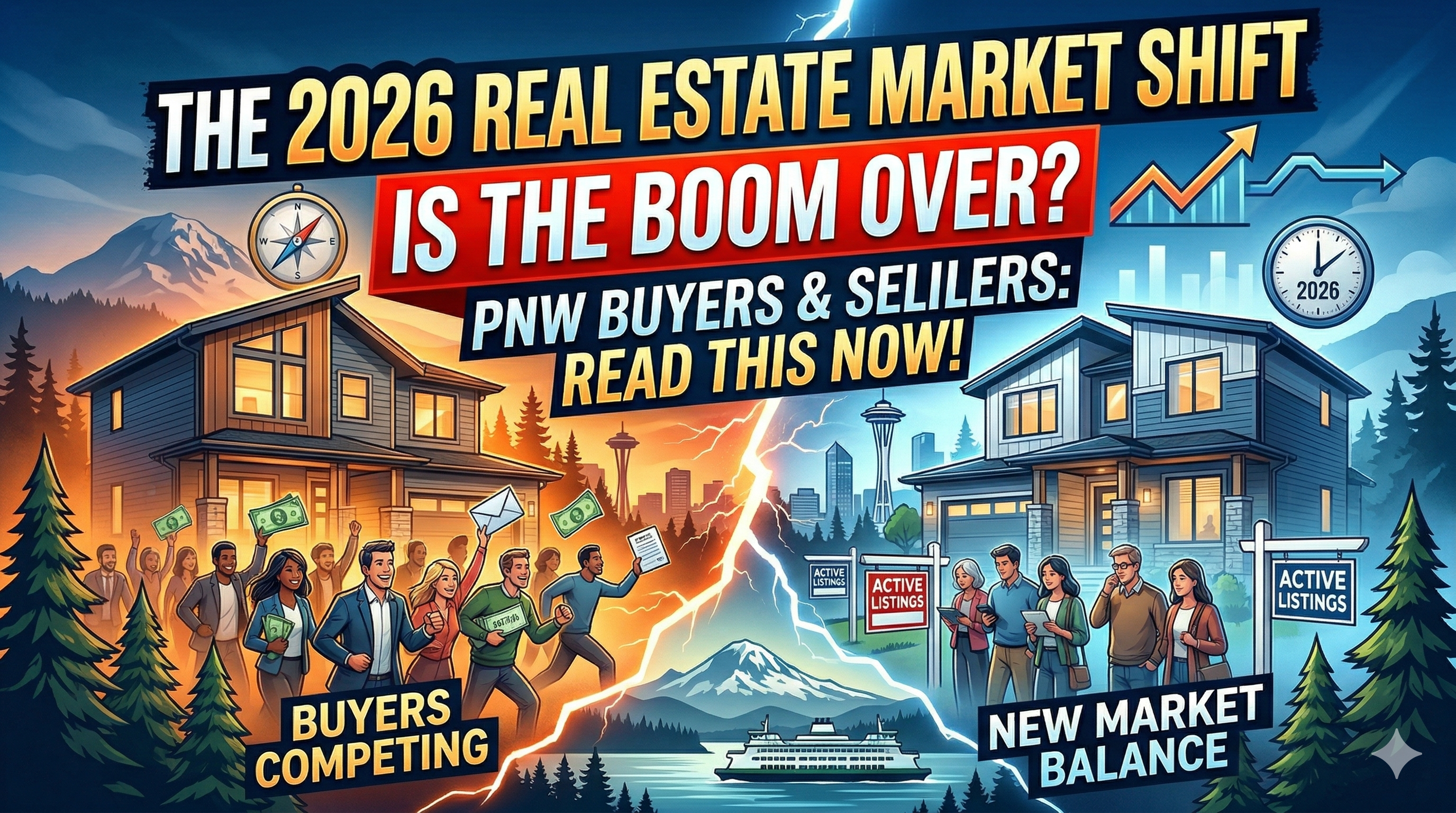 The 2026 Real Estate Market Shift: What PNW Buyers and Sellers Need to Know header image.