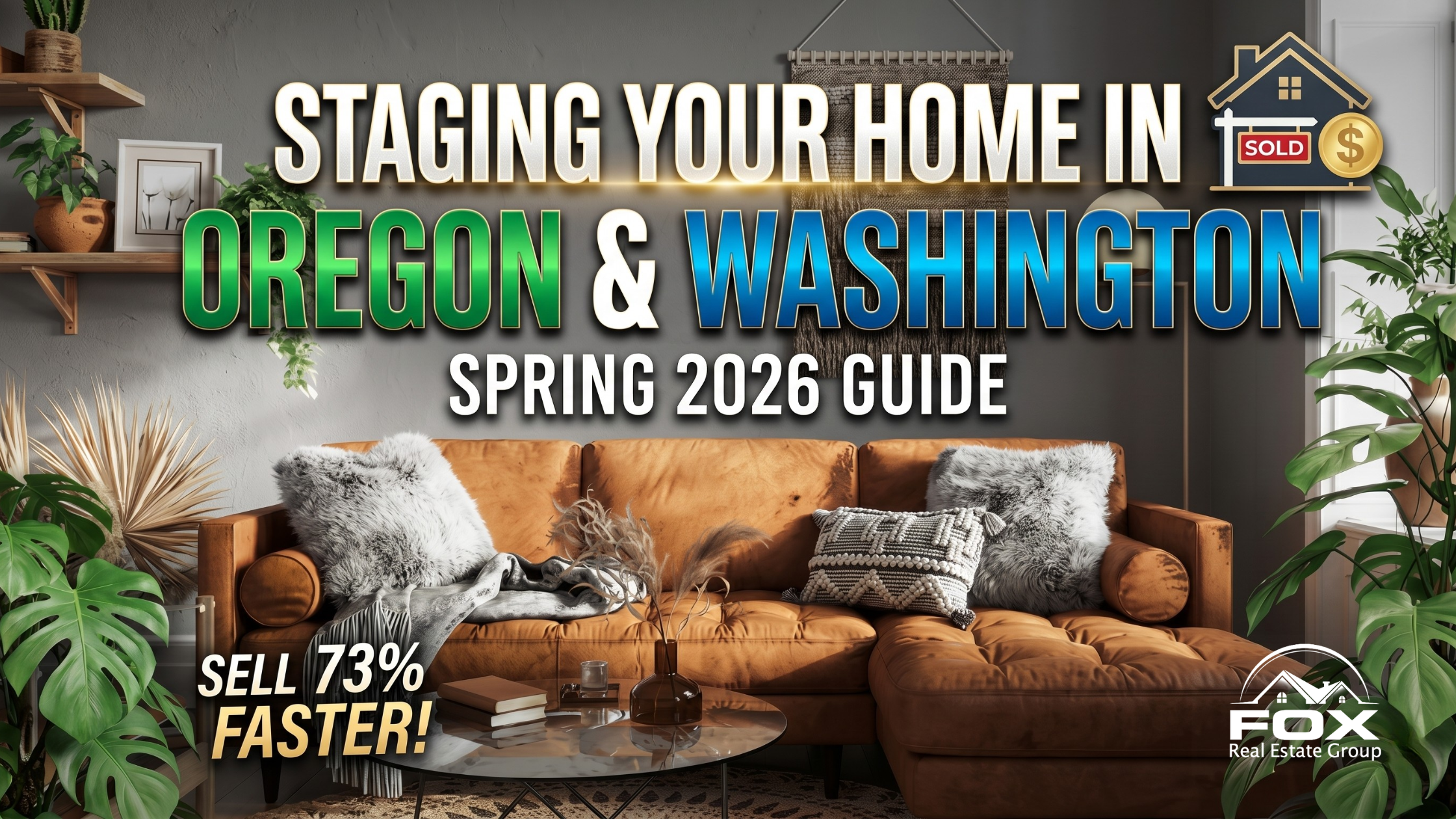 Why Home Staging is Your Secret Weapon in the Oregon and Washington Spring Market header image.