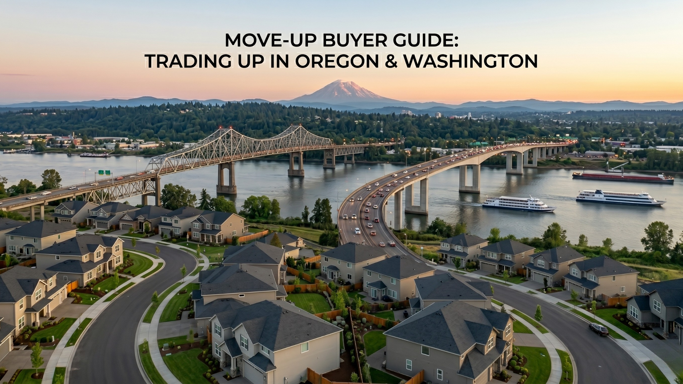 Move-Up Buyer Guide: Trading Up in Oregon & Washington header image.