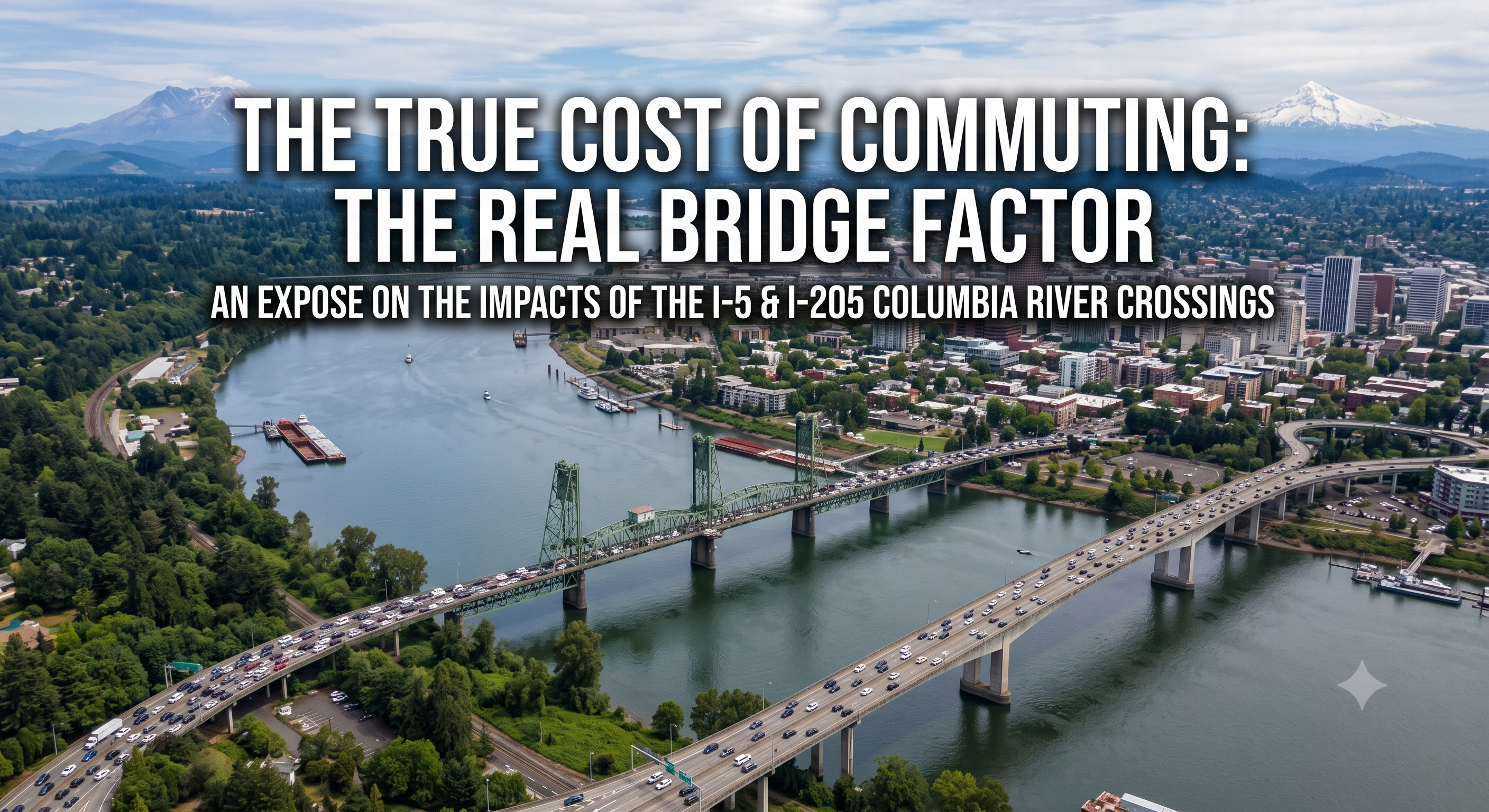 Commuting from Vancouver WA to Portland OR the Real Estate Impact header image.