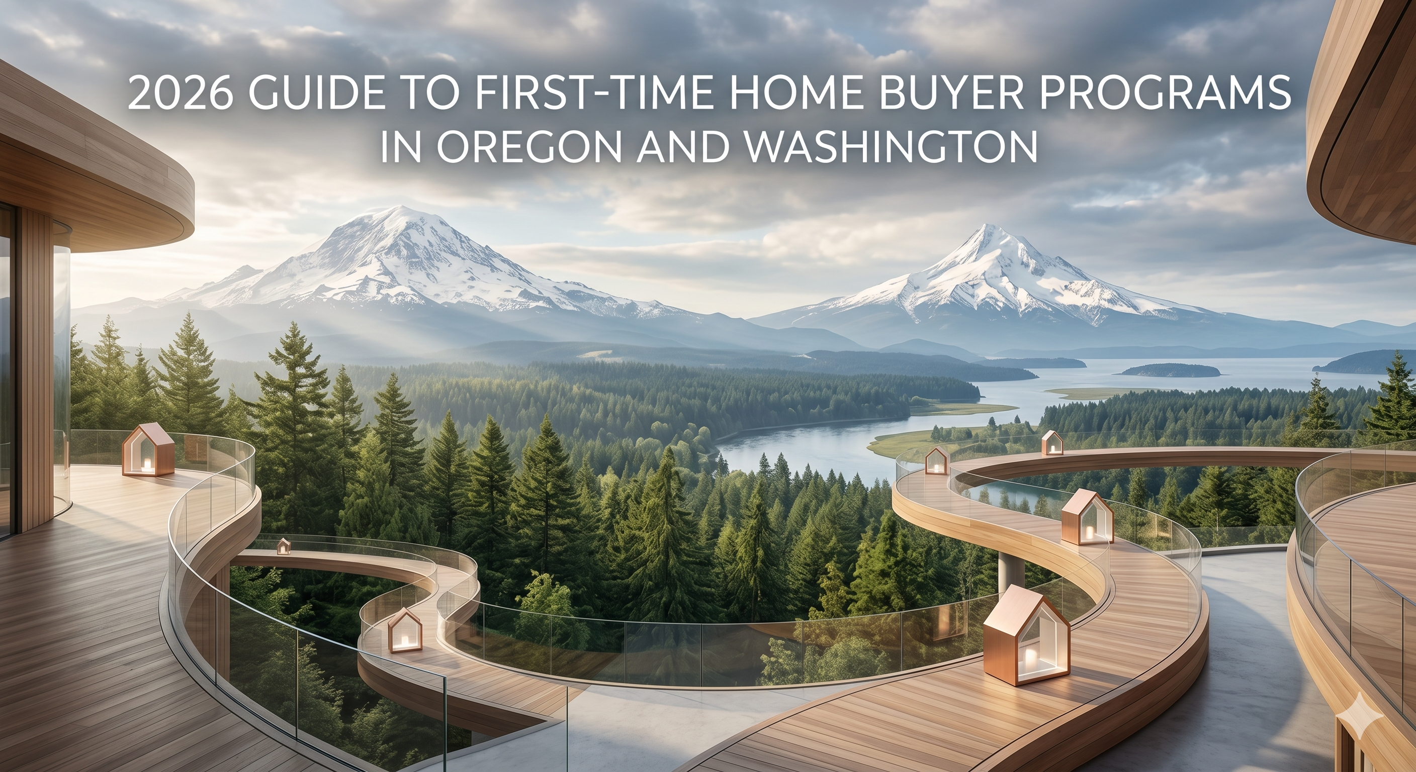 2026 Guide to First-Time Home Buyer Programs in Oregon and Washington header image.