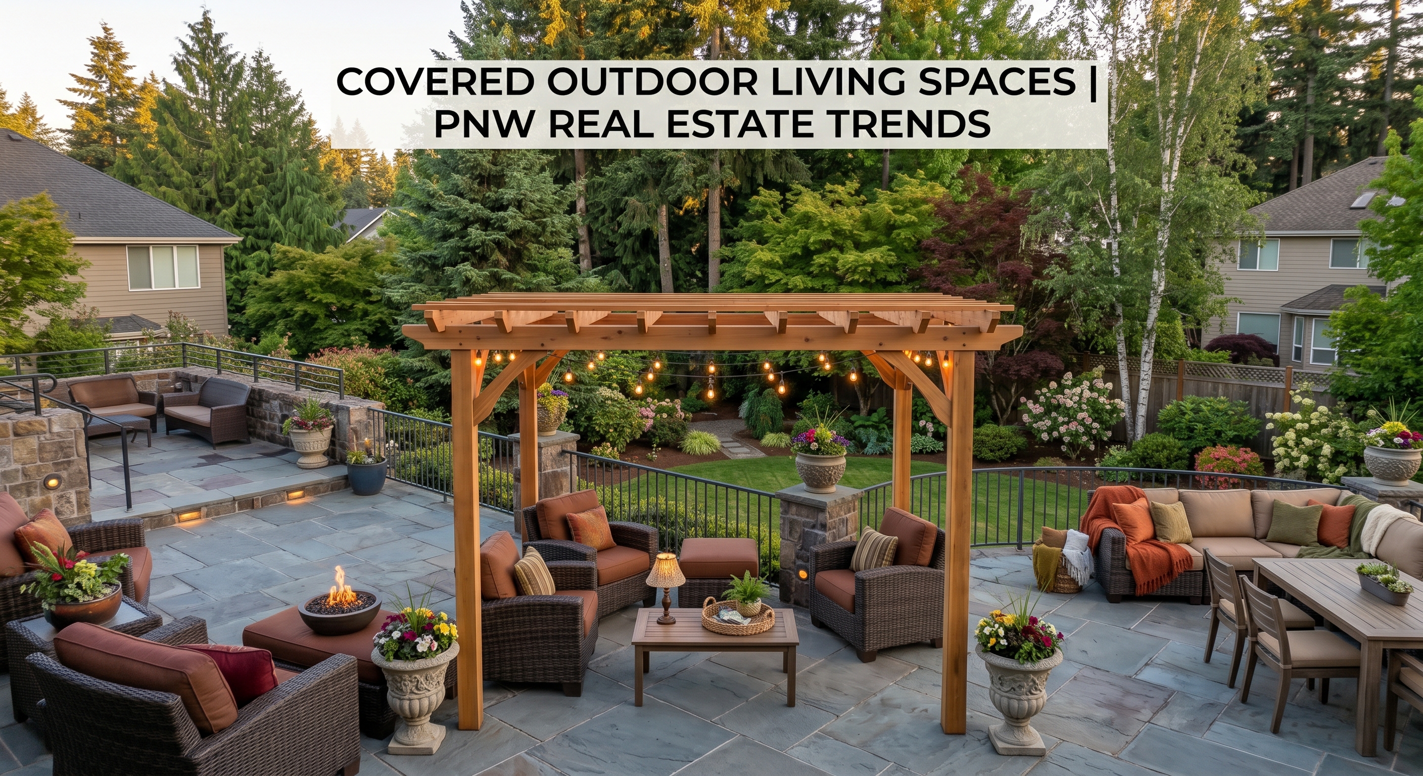 Covered Outdoor Living Spaces | PNW Real Estate Trends header image.