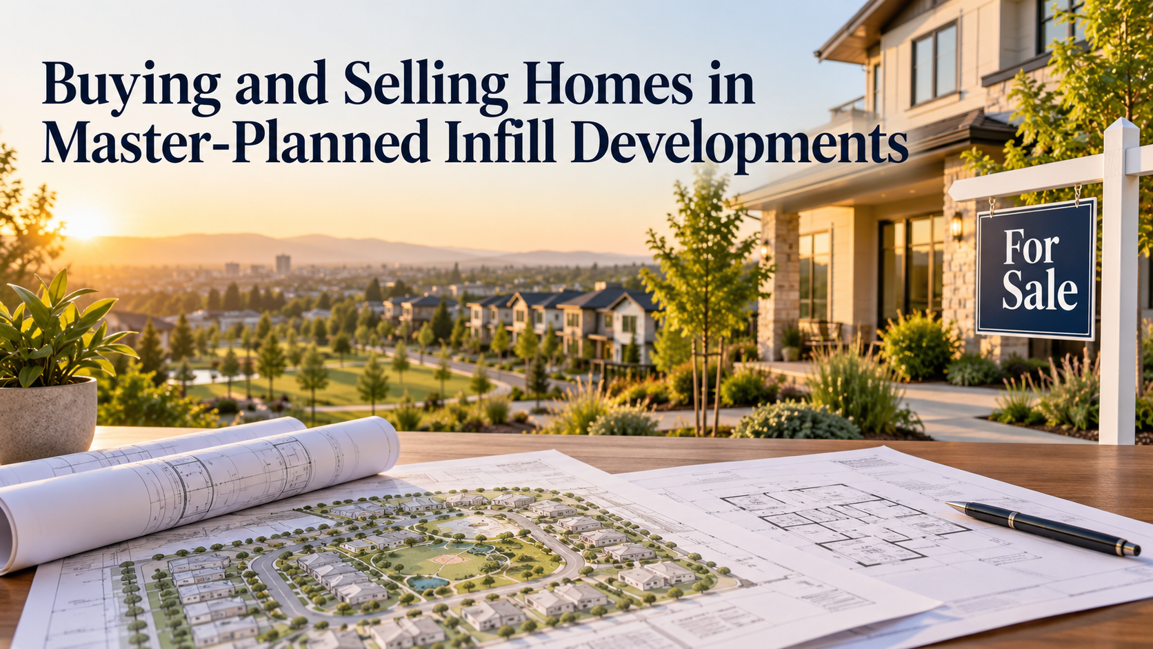 Buying and Selling Homes in Master-Planned Infill Developments header image.