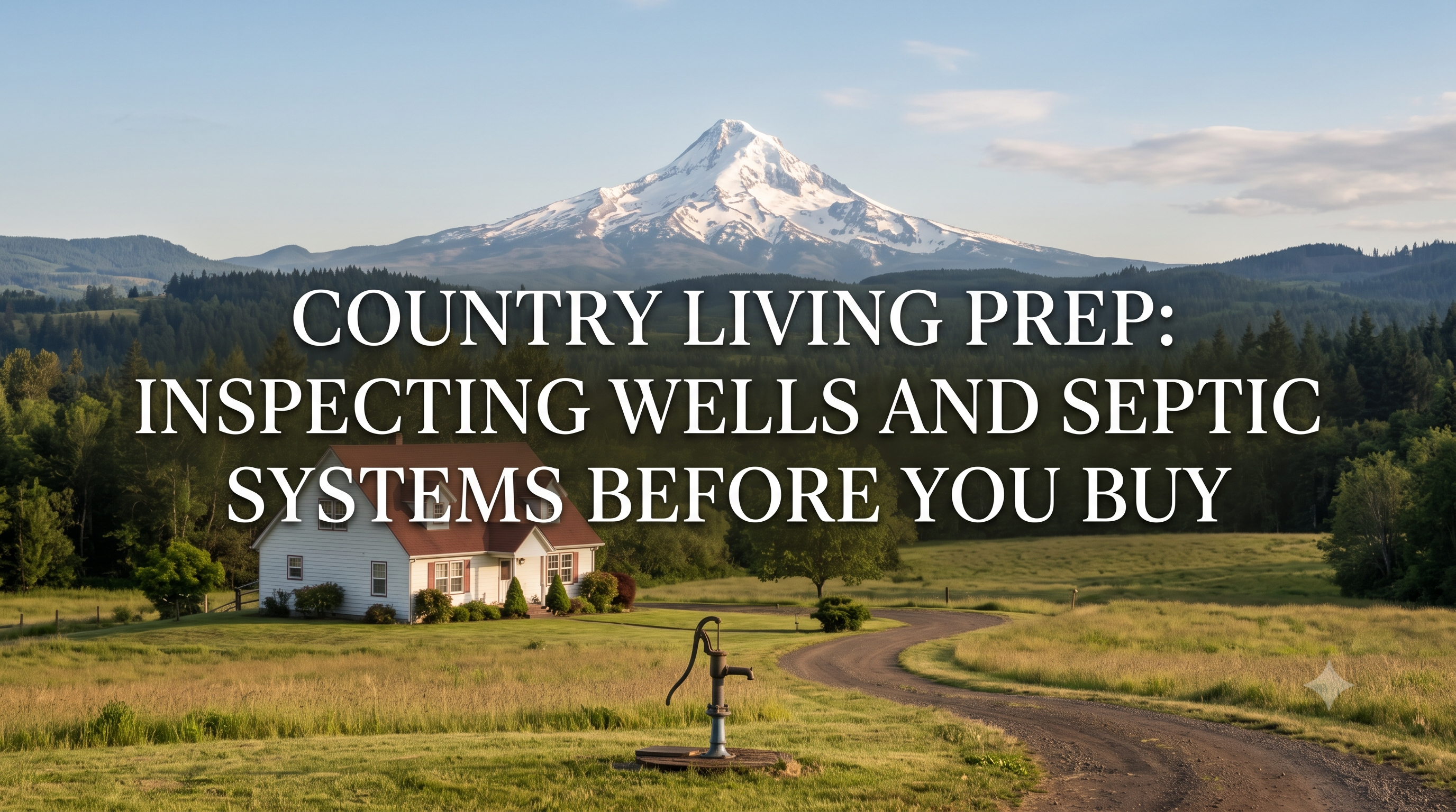 Country Living Prep: Inspecting Wells and Septic Systems Before You Buy header image.