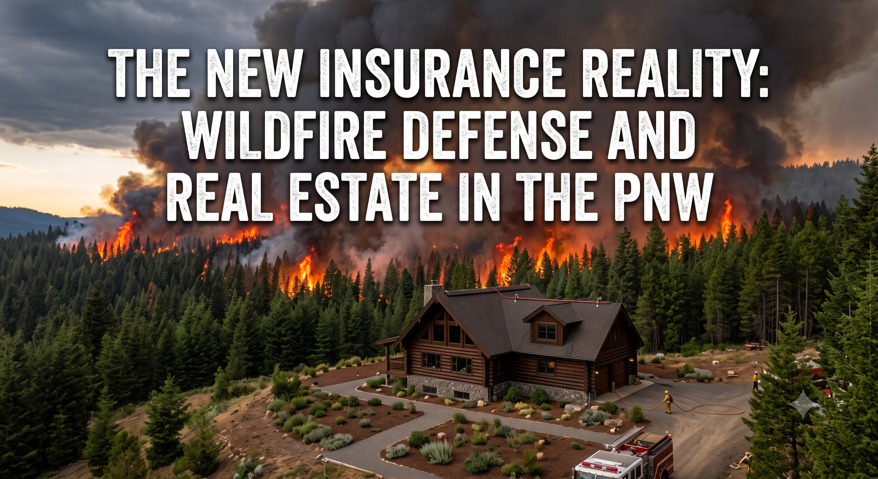 The New Insurance Reality: Wildfire Defense and Real Estate in the PNW header image.