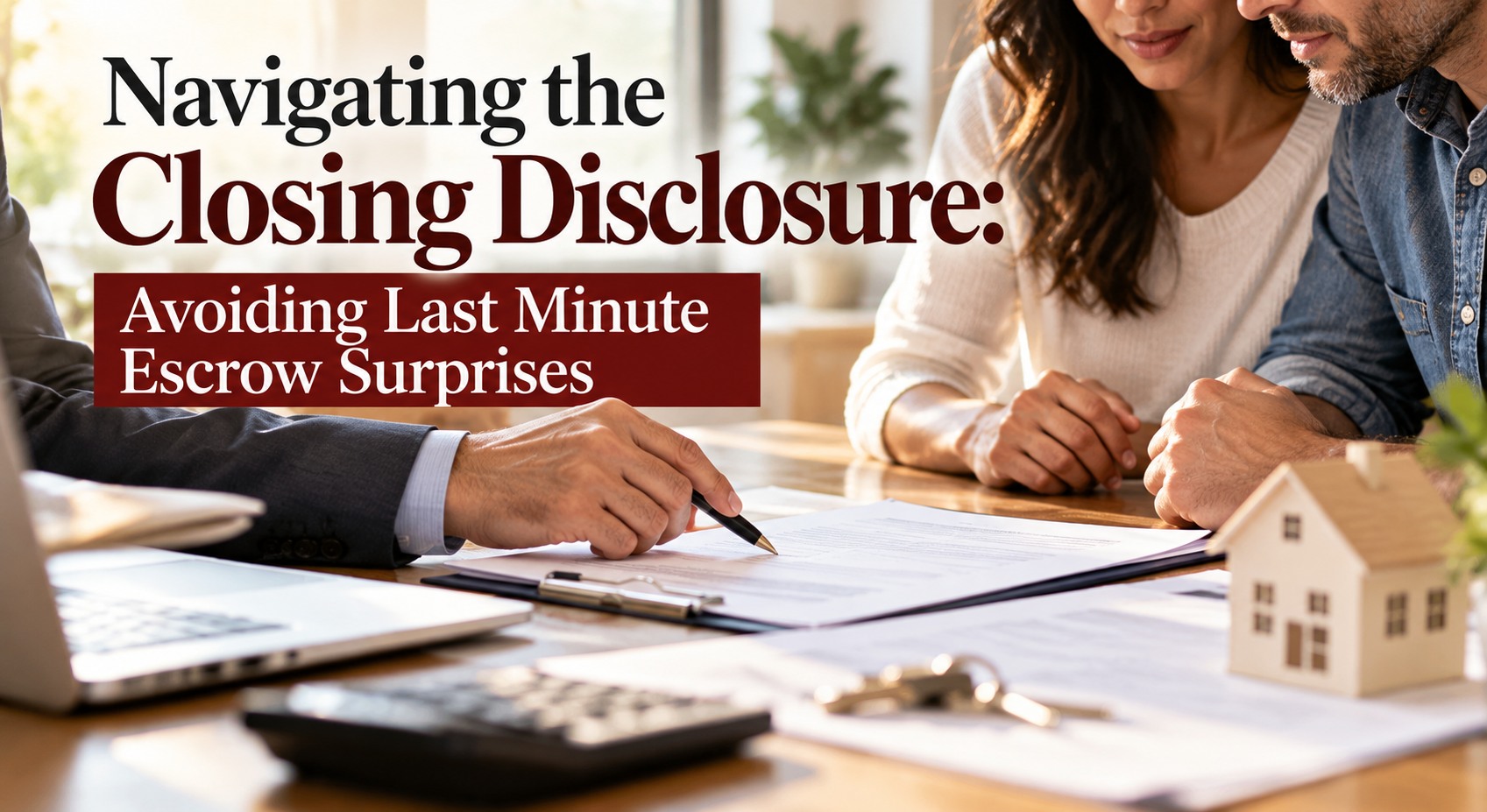 Navigating the Closing Disclosure: Avoiding Last Minute Escrow Surprises header image.