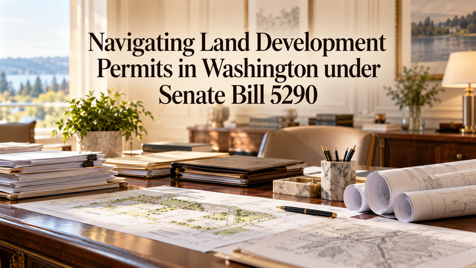 Navigating Land Development Permits in Washington under Senate Bill 5290 header image.