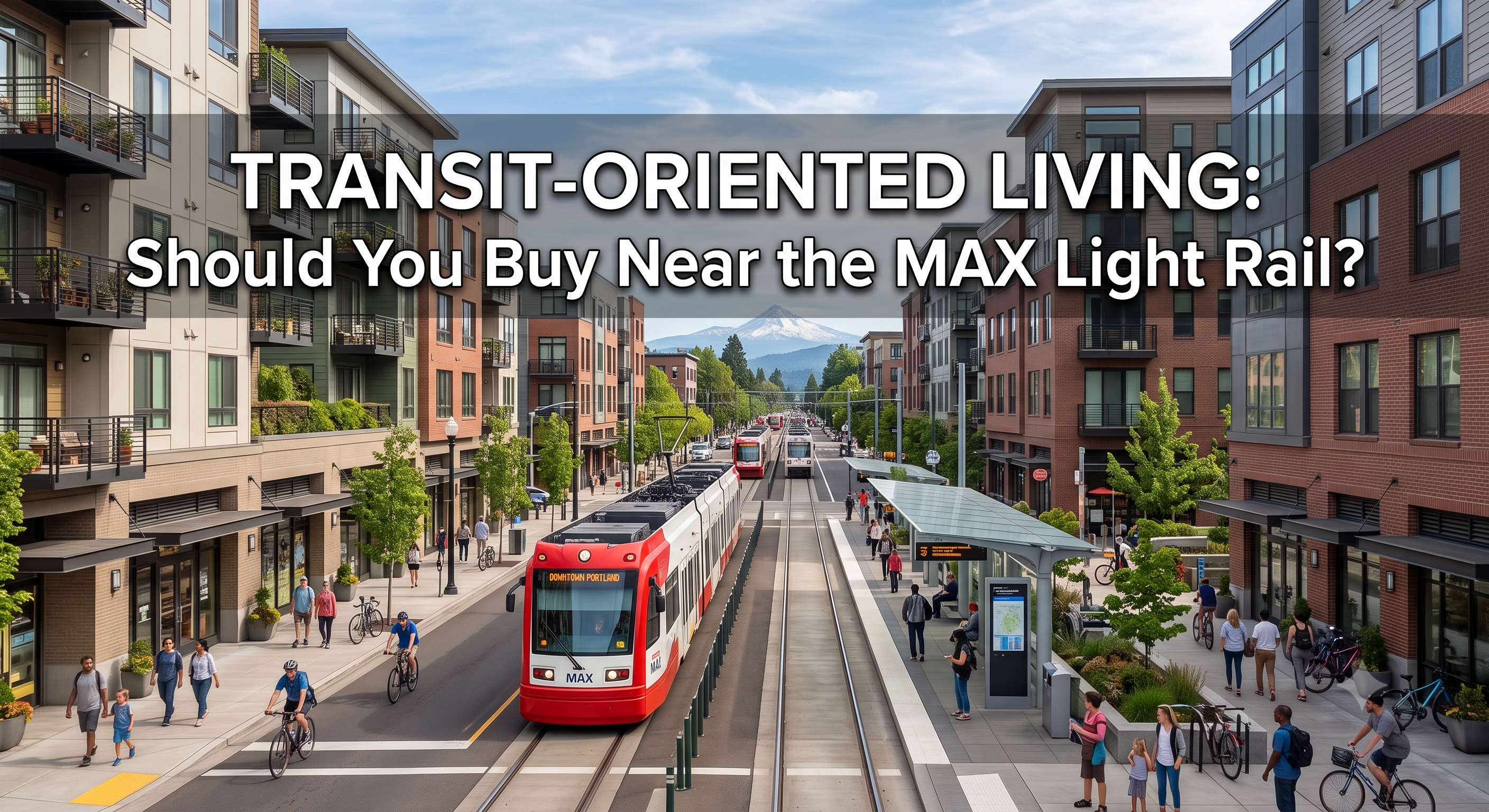 Transit-Oriented Living: Should You Buy Near the MAX Light Rail? header image.
