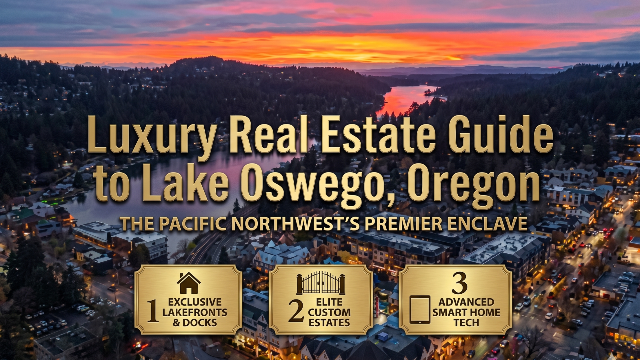 The Pinnacle of Oregon Luxury: The Lake Oswego Lifestyle header image.