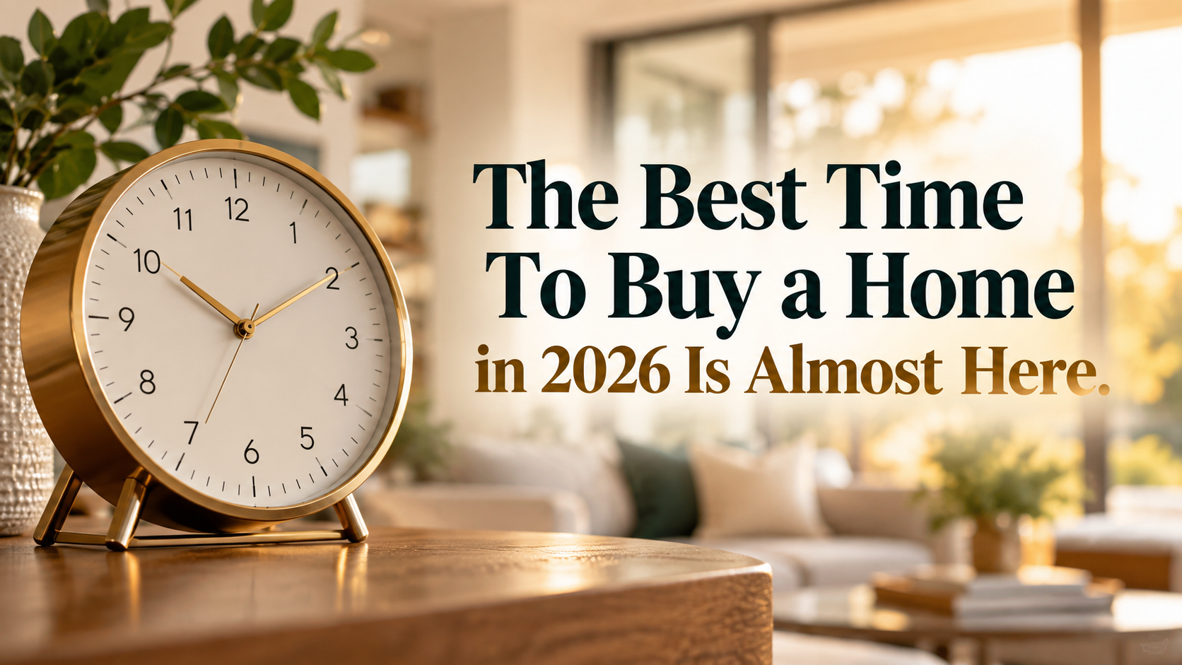 The Best Time To Buy a Home in 2026 Is Almost Here header image.