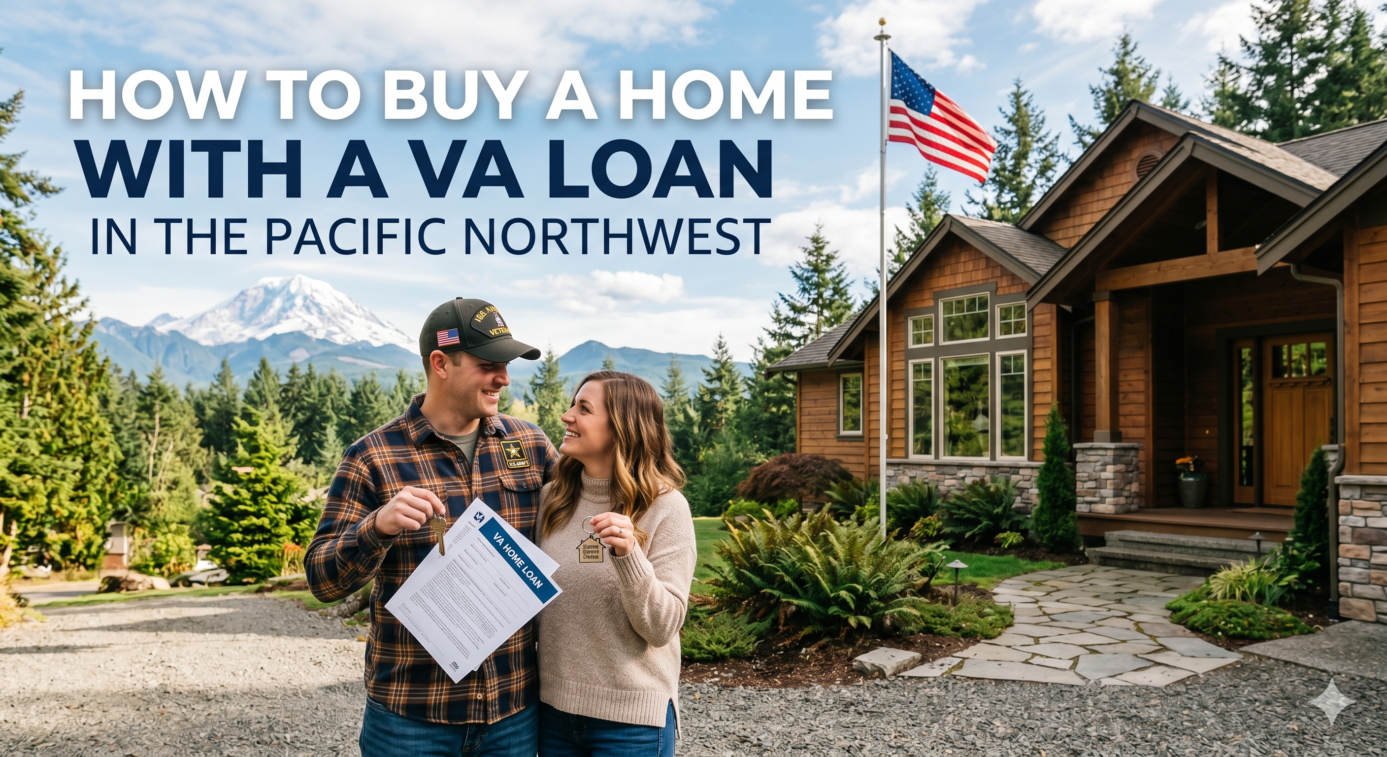 How to Buy a Home with a VA Loan in the Pacific Northwest header image.
