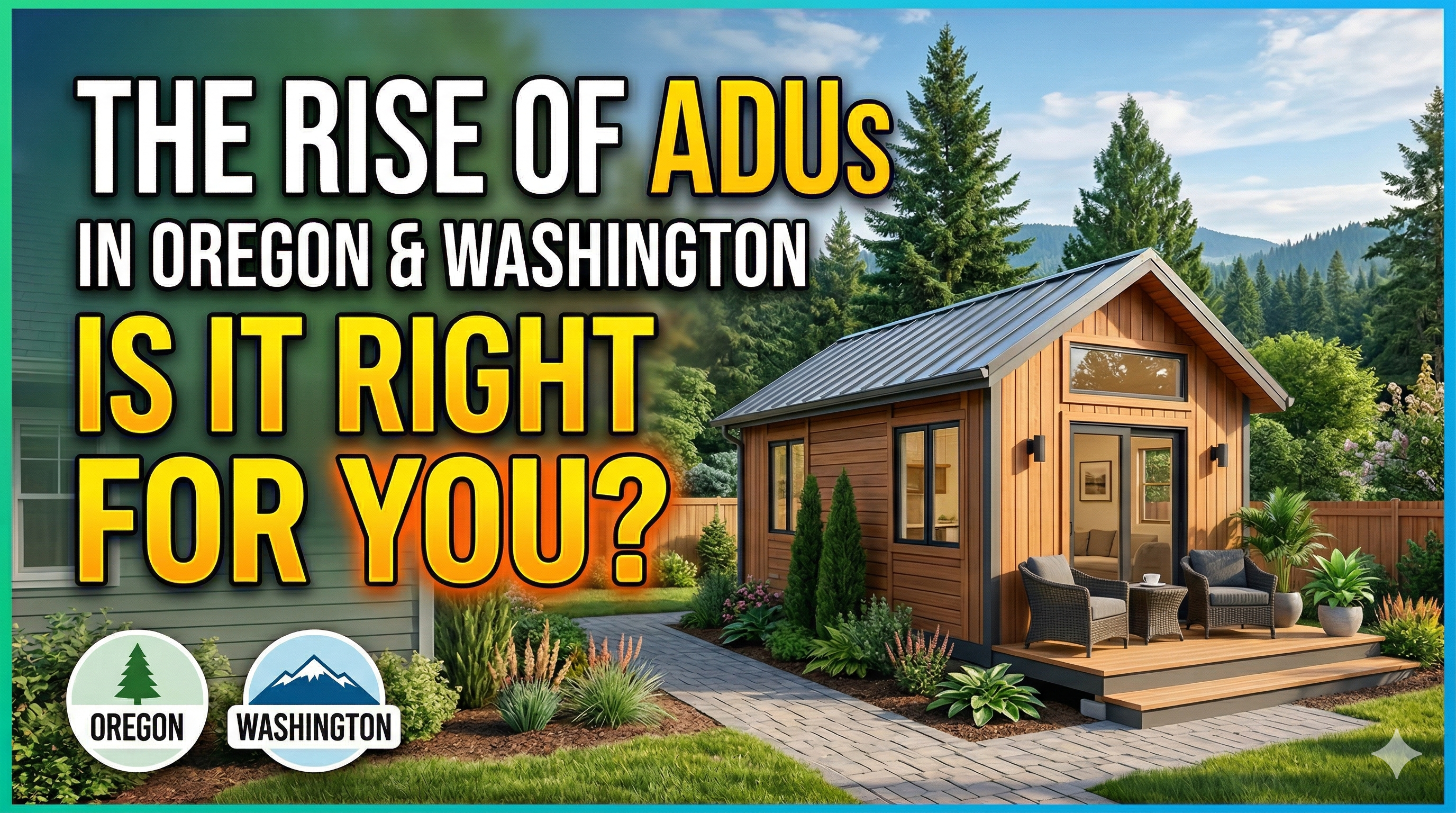 The Rise of ADUs in Oregon and Washington: Is It Right for You? header image.