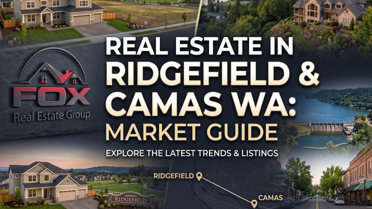 Real Estate in Ridgefield & Camas WA: Market Guide header image.