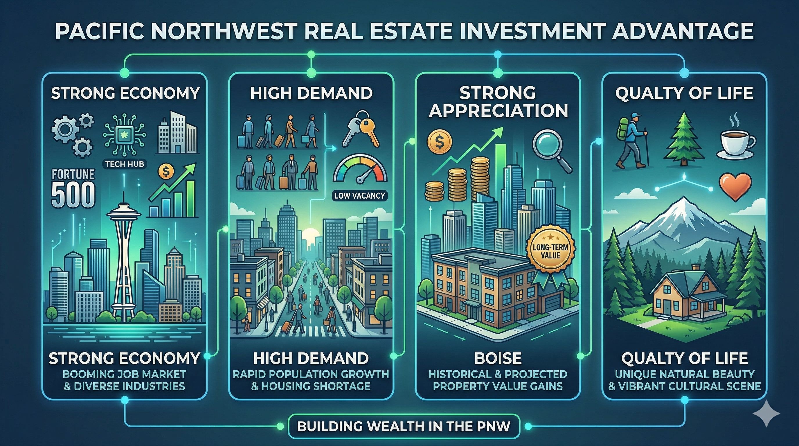 Why the Pacific Northwest is a Top Real Estate Investment Market header image.