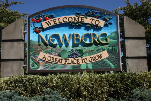 Newberg, Oregon: The Gateway to Wine Country header image.