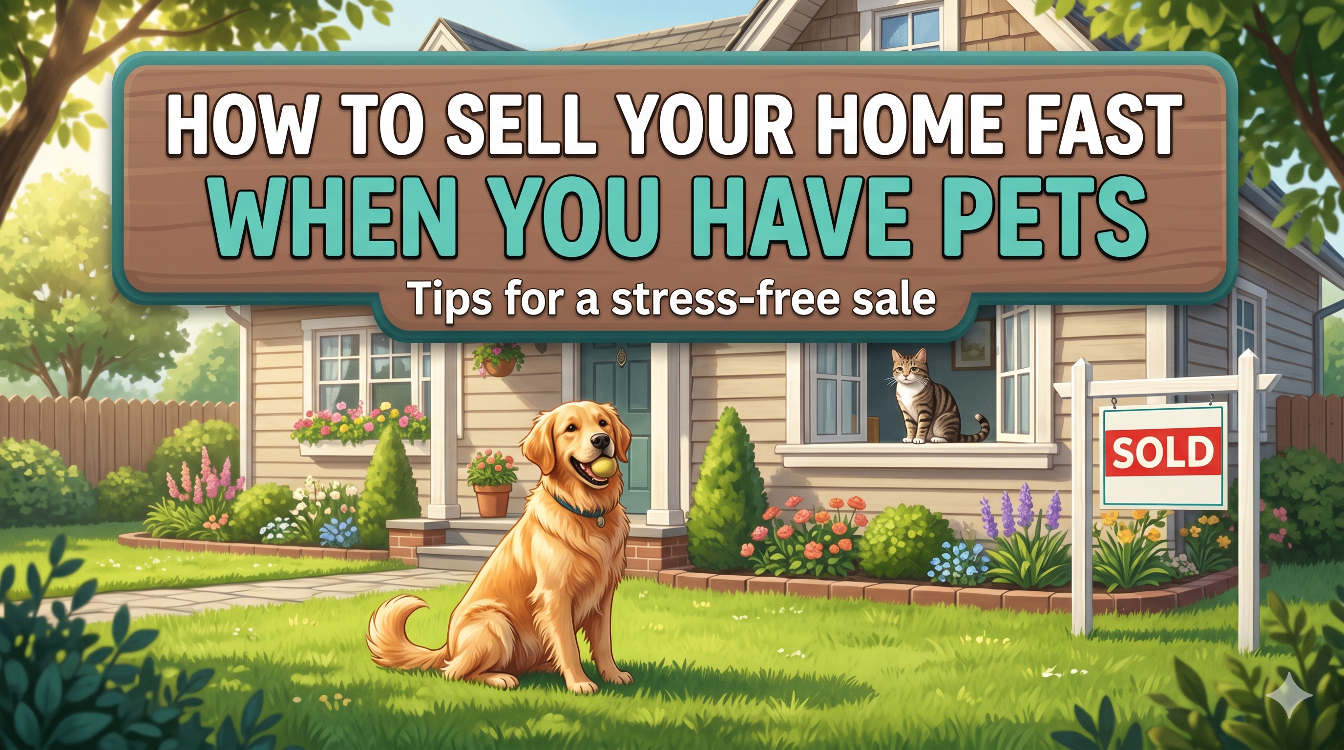 How to Sell Your Home Fast When You Have Pets header image.