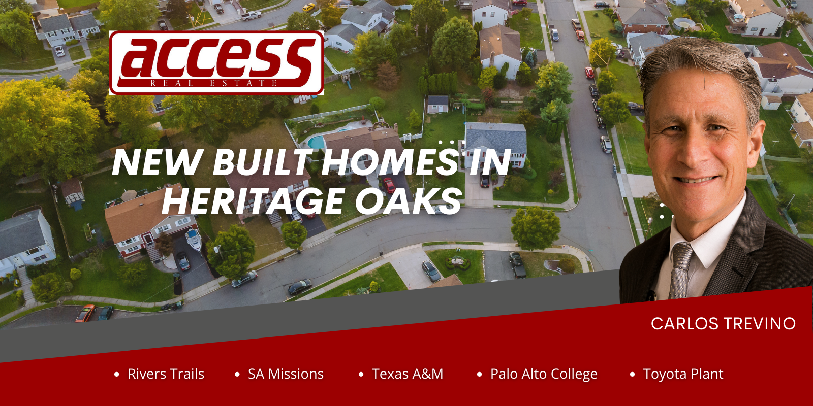 New Built Homes in Heritage Oaks header image.