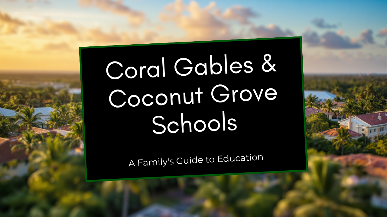 Coral Gables Schools Guide - Miami - Elementary , Middle Schools and High schools header image.