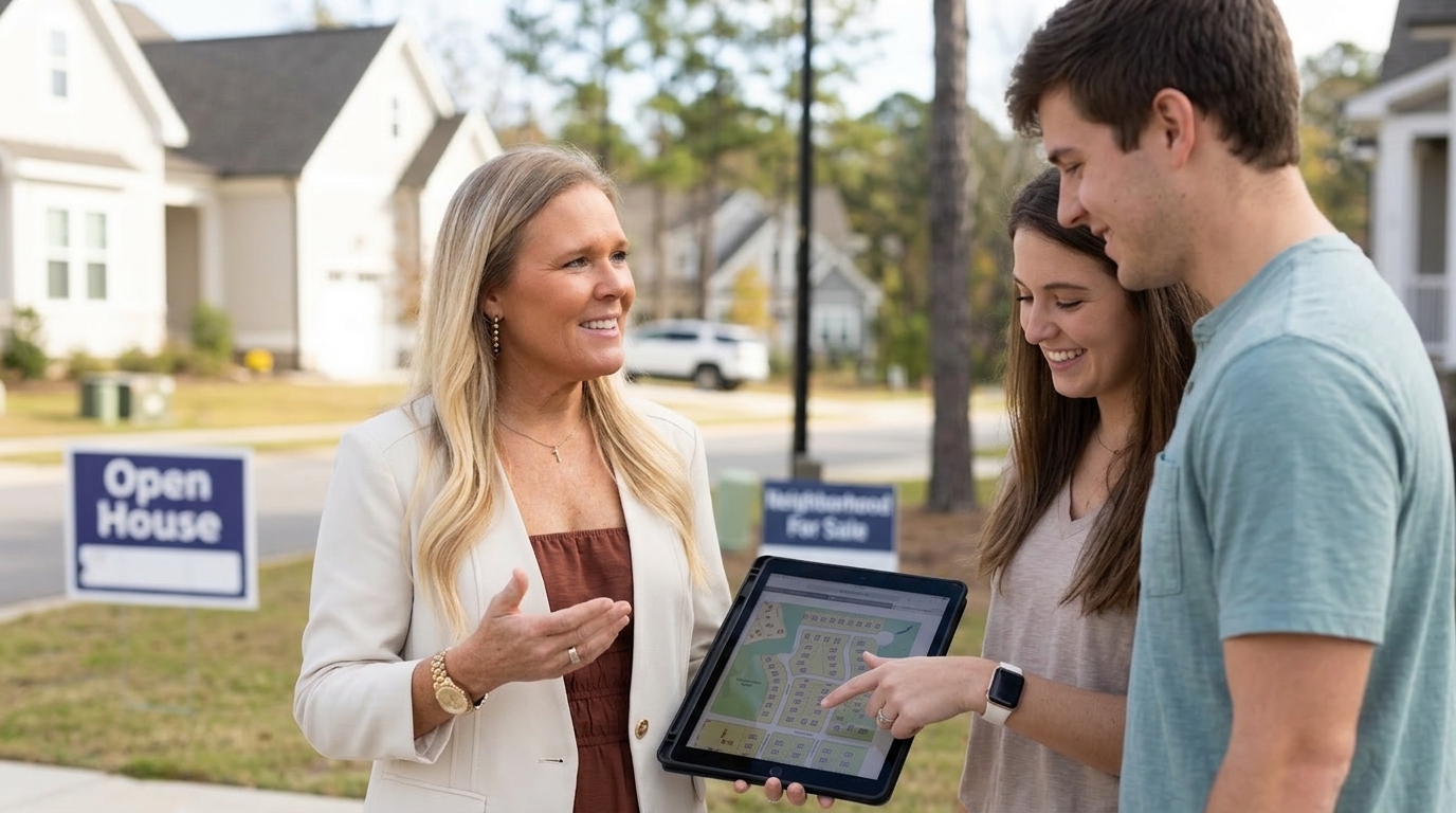 Greenville North Carolina Realtor assisting relocating buyers with neighborhood selection and home search