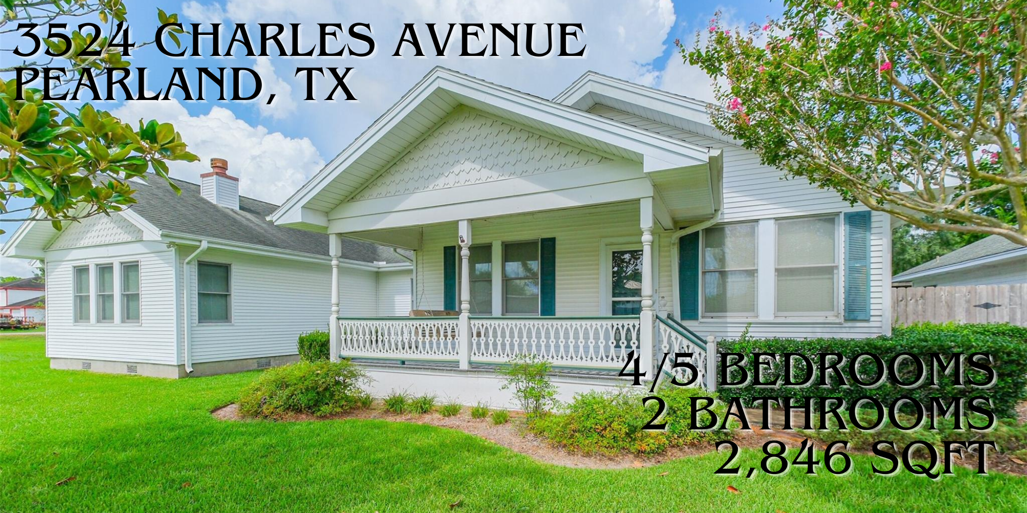 Pearland Acreage Home Spotlight: 3524 Charles Avenue header image.
