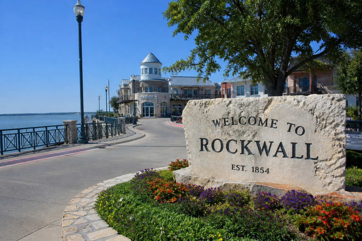 Welcome to Rockwall waterfront view