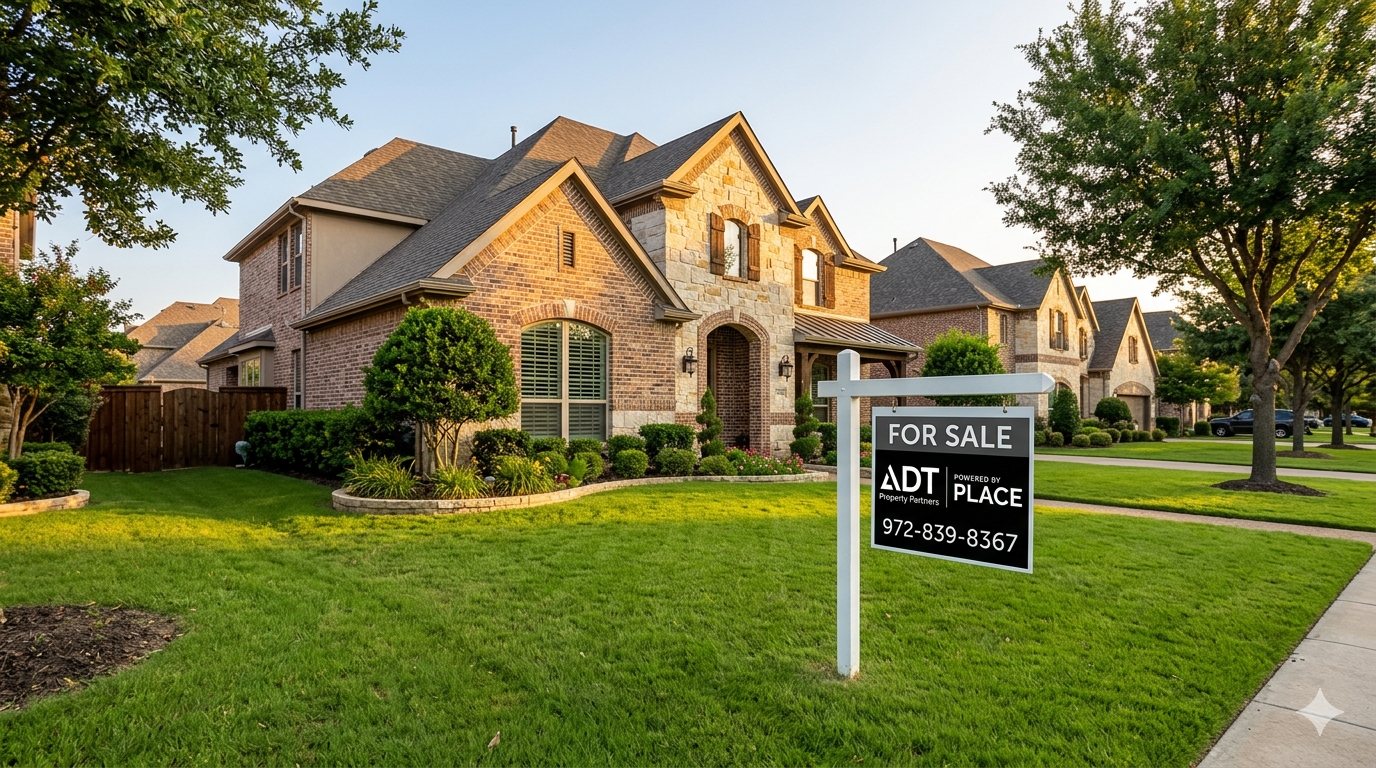 Home for sale in Dallas Fort Worth North Texas listed by ADT Property Partners DHS Realty