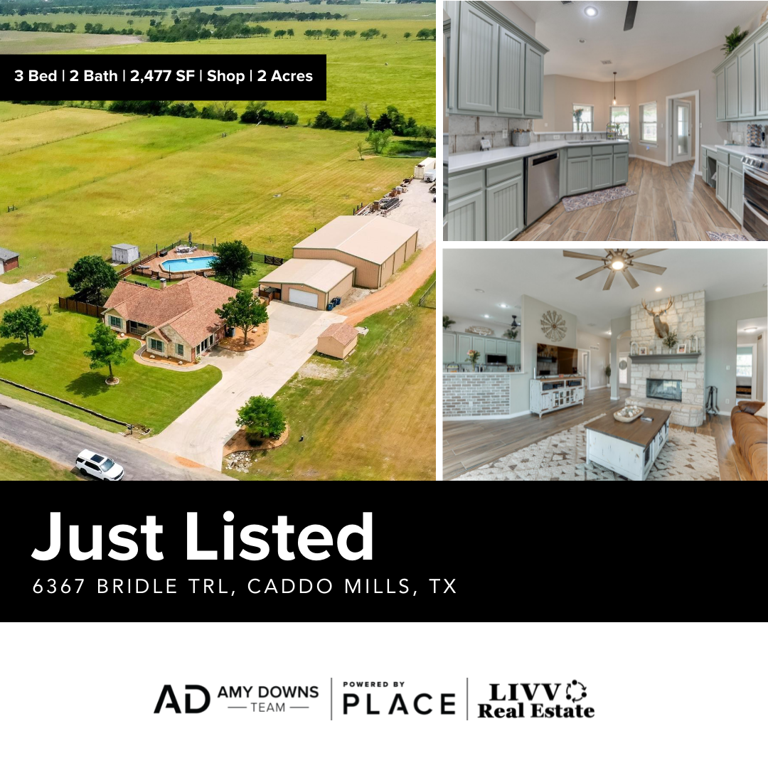 For Sale | 6367 Bridle Trail, Caddo Mills header image.
