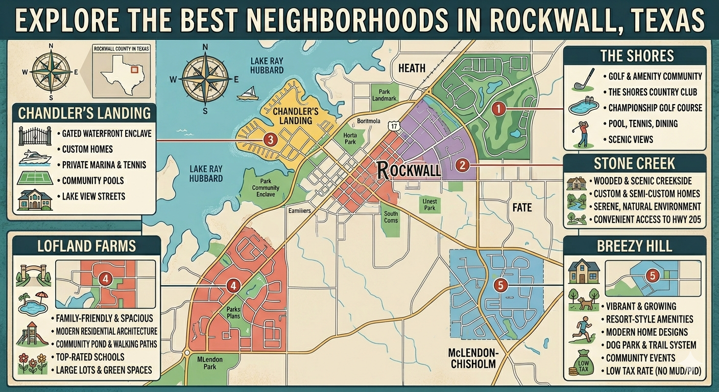 Neighborhoods in Rockwall